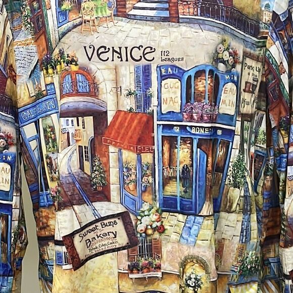 NWOT Jessica Max Venice Italy Village blouse.  Size M medium 8/10 - Picture 2 of 7